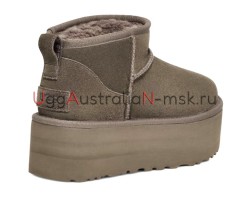 UGG CLASSIC ULTRA MINI PLATFORM SLATE