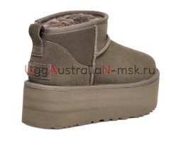 UGG CLASSIC ULTRA MINI PLATFORM SLATE