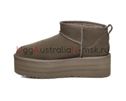 UGG CLASSIC ULTRA MINI PLATFORM SLATE