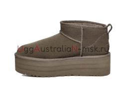 UGG CLASSIC ULTRA MINI PLATFORM SLATE