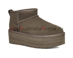 UGG CLASSIC ULTRA MINI PLATFORM SLATE