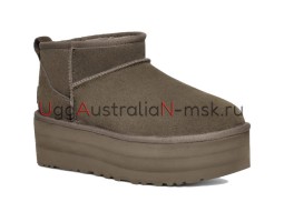 UGG CLASSIC ULTRA MINI PLATFORM SLATE