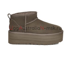 UGG CLASSIC ULTRA MINI PLATFORM SLATE