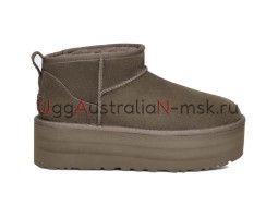 UGG CLASSIC ULTRA MINI PLATFORM SLATE