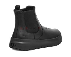 UGG BURLEIGH CHELSEA LEATHER BLACK