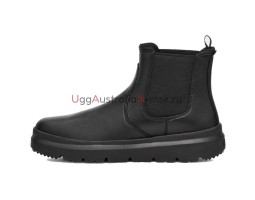 UGG BURLEIGH CHELSEA LEATHER BLACK