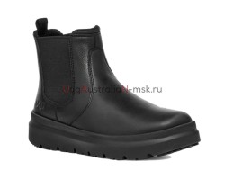 UGG BURLEIGH CHELSEA LEATHER BLACK