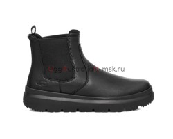 UGG BURLEIGH CHELSEA LEATHER BLACK