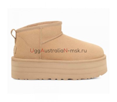 UGG CLASSIC ULTRA MINI PLATFORM SAND