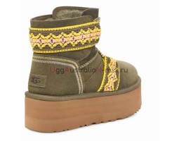 UGG WOMEN MINI II BRAID PLAT KHAKI