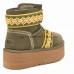 UGG WOMEN MINI II BRAID PLAT KHAKI
