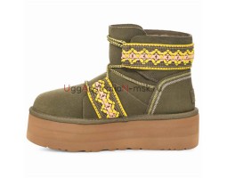 UGG WOMEN MINI II BRAID PLAT KHAKI