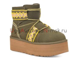 UGG WOMEN MINI II BRAID PLAT KHAKI