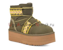 UGG WOMEN MINI II BRAID PLAT KHAKI