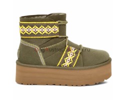 UGG WOMEN MINI II BRAID PLAT KHAKI