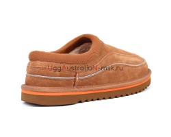 UGG WOMEN'S TASMAN CALI WAVE CHESTNUT/ORANGE SODA