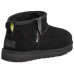 UGG WOMEN'S ULTRA MINI BLACK ZIP
