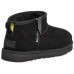 UGG MEN'S CLASSIC ULTRA MINI BLACK ZIP