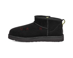 UGG MEN'S CLASSIC ULTRA MINI BLACK ZIP