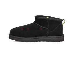 UGG WOMEN'S ULTRA MINI BLACK ZIP