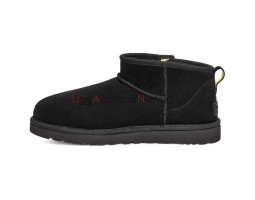 UGG MEN'S CLASSIC ULTRA MINI BLACK ZIP