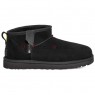 UGG WOMEN'S ULTRA MINI BLACK ZIP