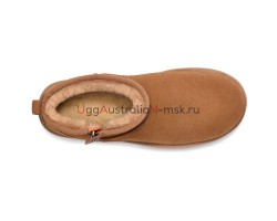 UGG WOMEN'S ULTRA MINI CHESTNUT ZIP