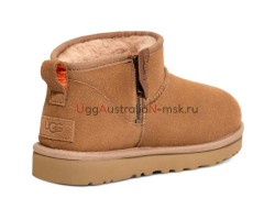 UGG WOMEN'S ULTRA MINI CHESTNUT ZIP