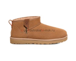 UGG WOMEN'S ULTRA MINI CHESTNUT ZIP