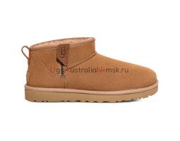 UGG WOMEN'S ULTRA MINI CHESTNUT ZIP