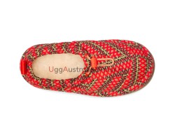 UGG MAXI HERITAGE BRAID CLOG RED