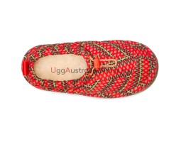 UGG MAXI HERITAGE BRAID CLOG RED