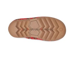 UGG MAXI HERITAGE BRAID CLOG RED