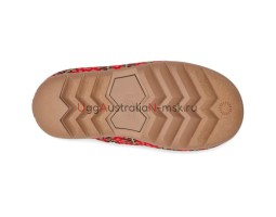 UGG MAXI HERITAGE BRAID CLOG RED