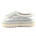 UGG MAXI HERITAGE BRAID CLOG SILVER