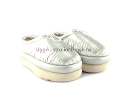 UGG MAXI HERITAGE BRAID CLOG SILVER