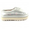 UGG MAXI HERITAGE BRAID CLOG SILVER