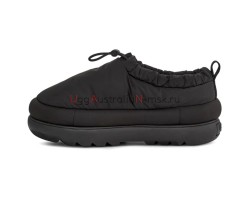 UGG MAXI HERITAGE BRAID CLOG BLACK