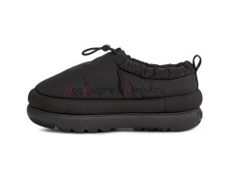UGG MAXI HERITAGE BRAID CLOG BLACK