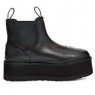 UGG NEUMEL PLATFORM CHELSEA BLACK LEATHER