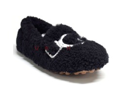 UGG WOMEN'S HAILEY FLAFF LOFER BLACK