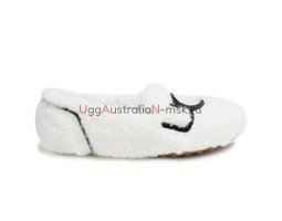 UGG WOMEN'S HAILEY FLAFF LOFER WHITE