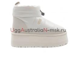 UGG WOMEN'S OBBA PLATFORM WHITE