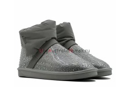  UGG CLEAR QUILTY BOOT BLING GREY