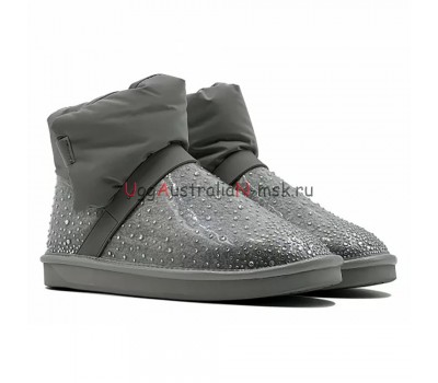  UGG CLEAR QUILTY BOOT BLING GREY