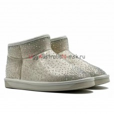  UGG CLEAR ULTRA MINI BLING WHITE