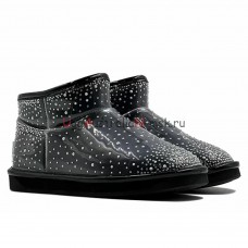  UGG CLEAR ULTRA MINI BLING BLACK