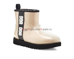 UGG CLASSIC CLEAR MINI NATURAL/BLACK