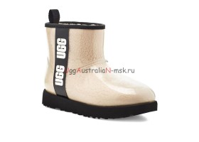 UGG CLASSIC CLEAR MINI NATURAL/BLACK