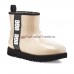 UGG CLASSIC CLEAR MINI NATURAL/BLACK